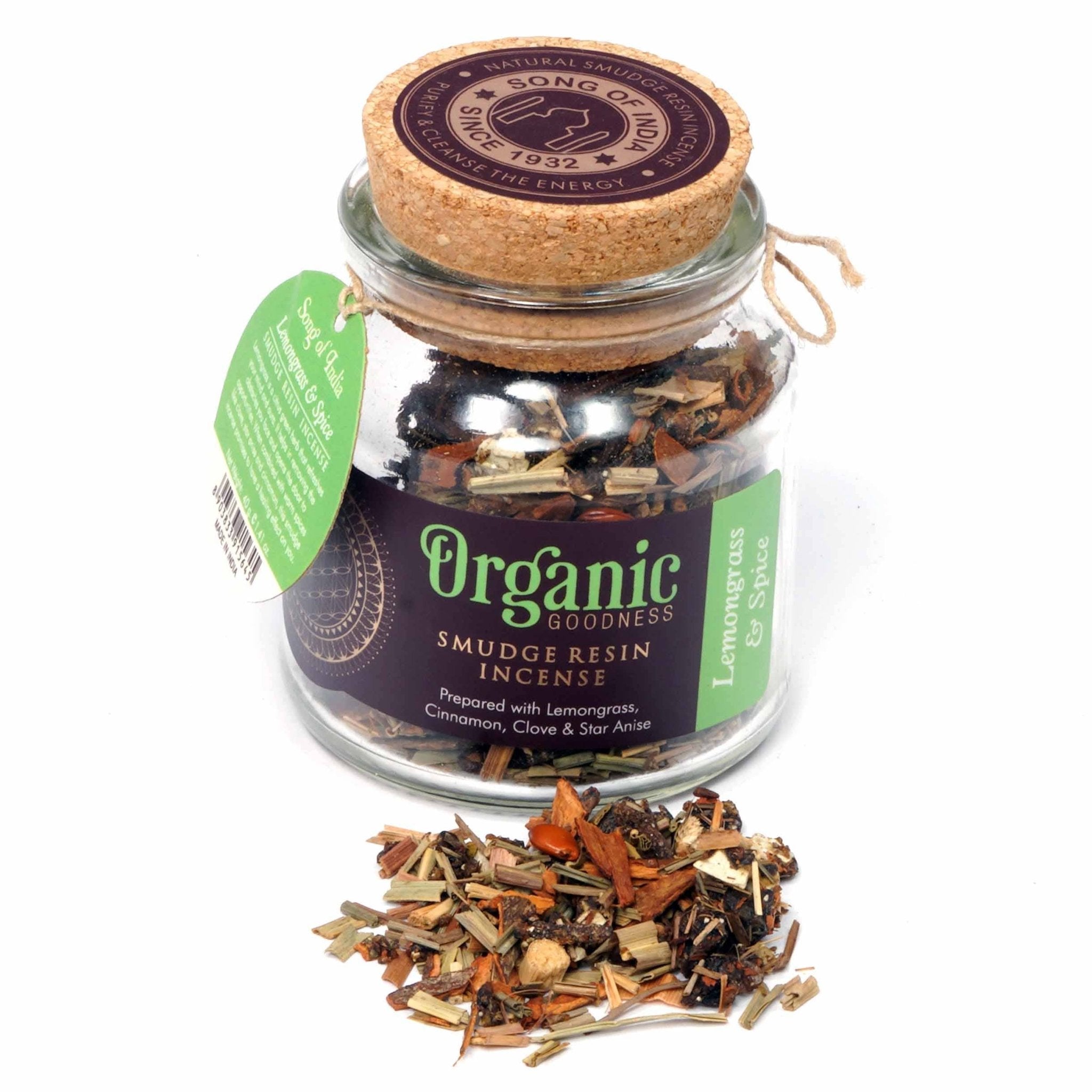 Lemongrass & Spice Organic Resin - Spiral Circle