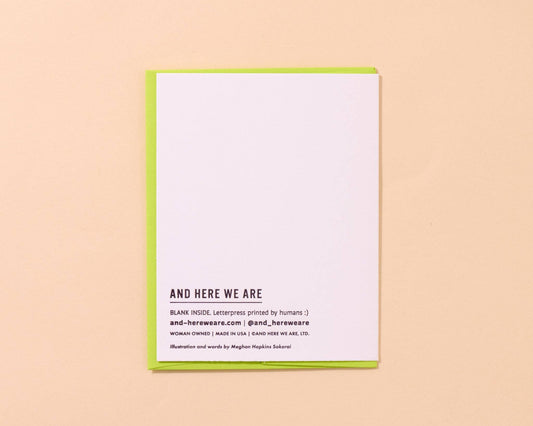 Letterpress Love & Friend Card—The Sweetest (Berry) - Spiral Circle