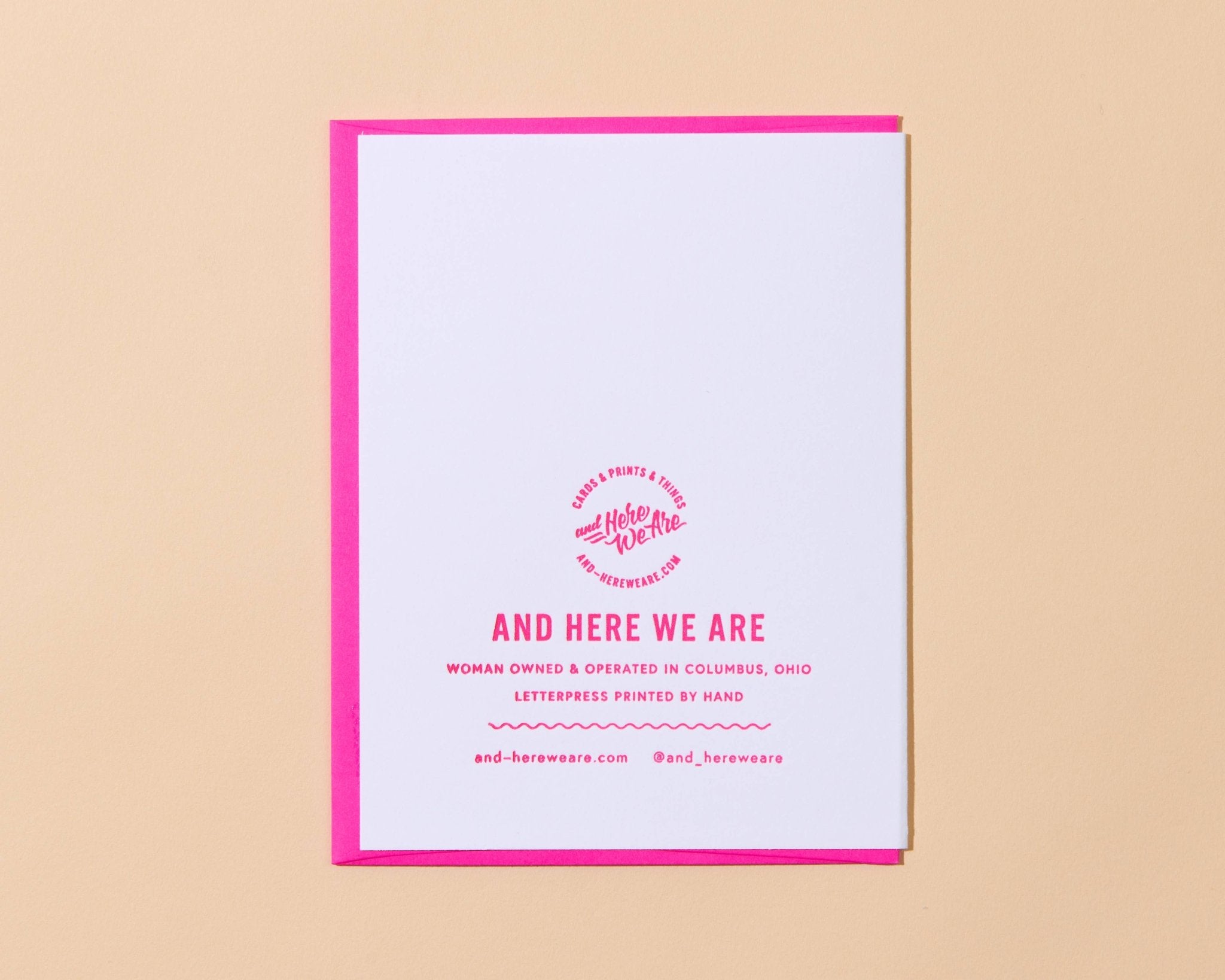 Letterpress Love or Anniversary Card—All Nine Lives (Cats) - Spiral Circle
