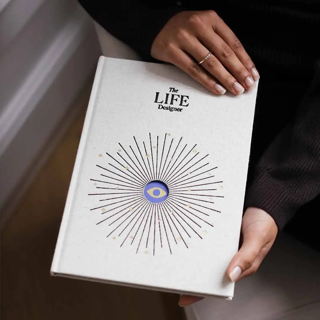 Life Designer Journal - 100+ Prompts For Self - Growth, Goals - Spiral Circle