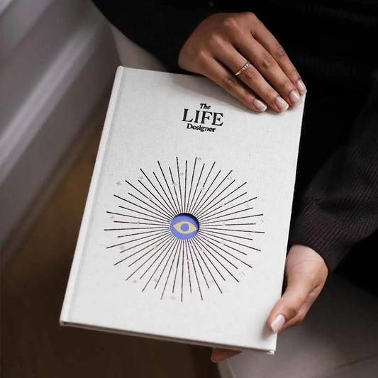 Life Designer Journal - 100+ Prompts For Self - Growth, Goals - Spiral Circle