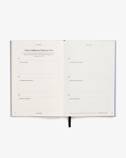 Life Designer Journal - 100+ Prompts For Self - Growth, Goals - Spiral Circle