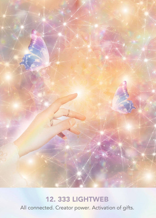 LightWeb Oracle Deck: 44 Cards & 140 - Page Guidebook - Spiral Circle