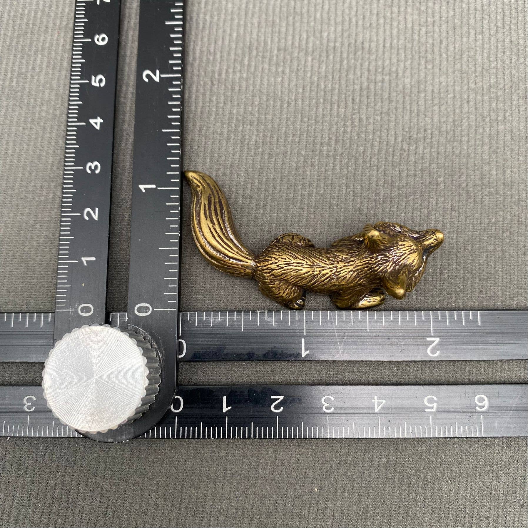 Lil Sneaky Fox | Brass Figurine - Spiral Circle