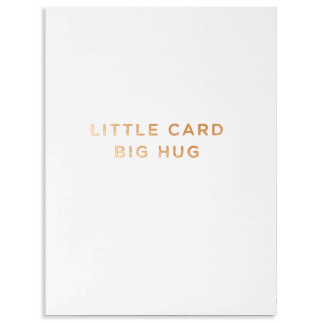 LITTLE CARD BIG HUG FRIENDSHIP CARD - Spiral Circle