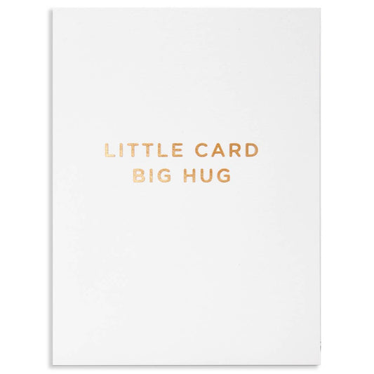 LITTLE CARD BIG HUG FRIENDSHIP CARD - Spiral Circle