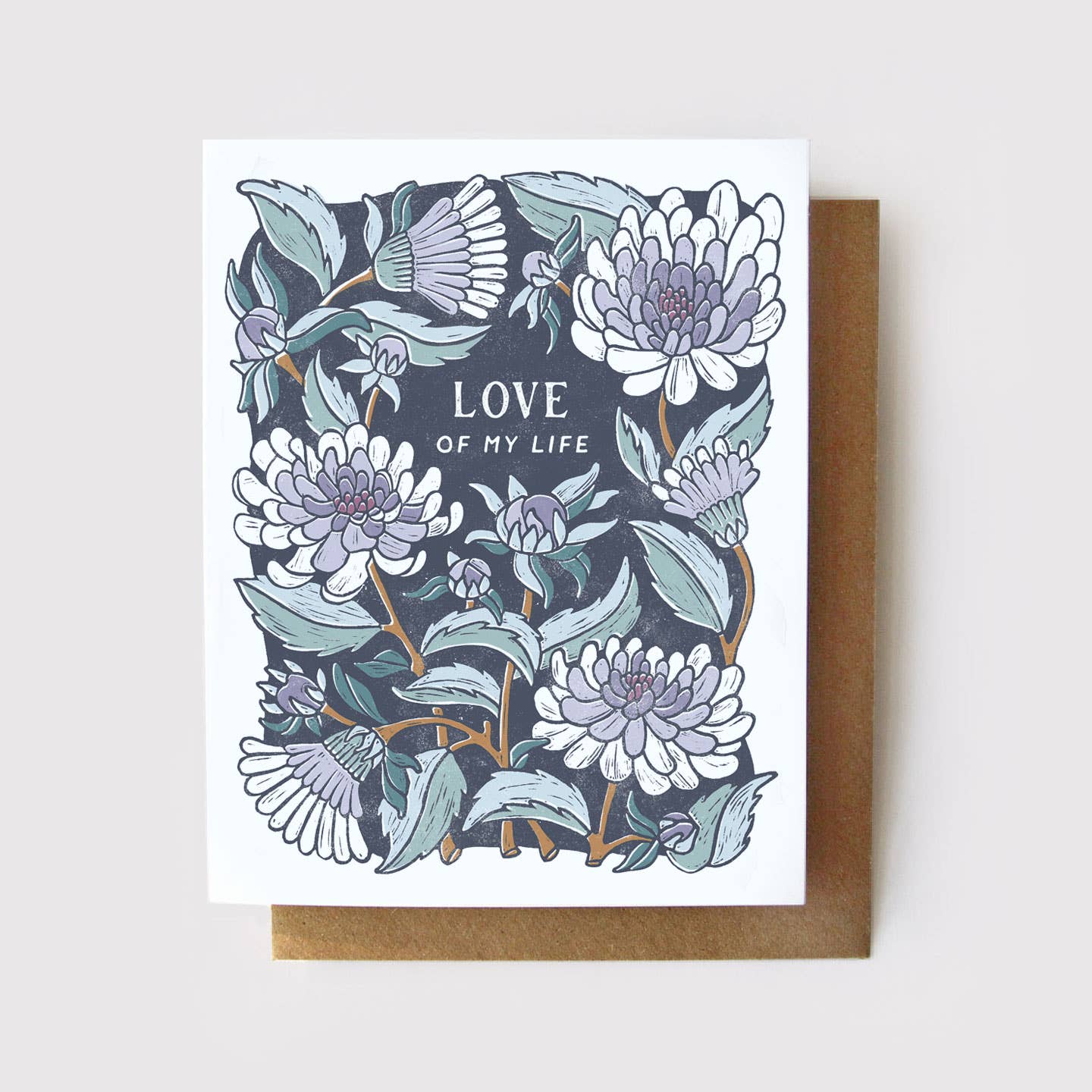 Love of My Life - Dahlia Card - Spiral Circle