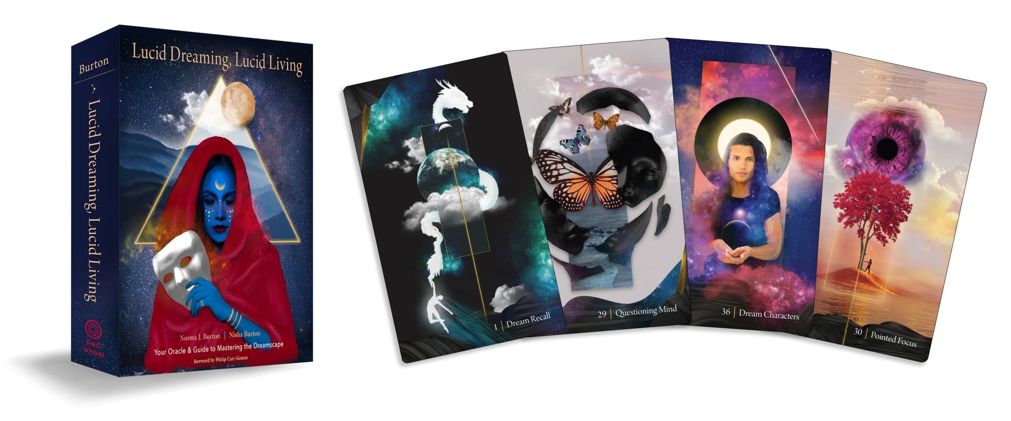 Lucid Dreaming, Lucid Living Oracle: 44 Cards & 200 Pg. Book - Spiral Circle