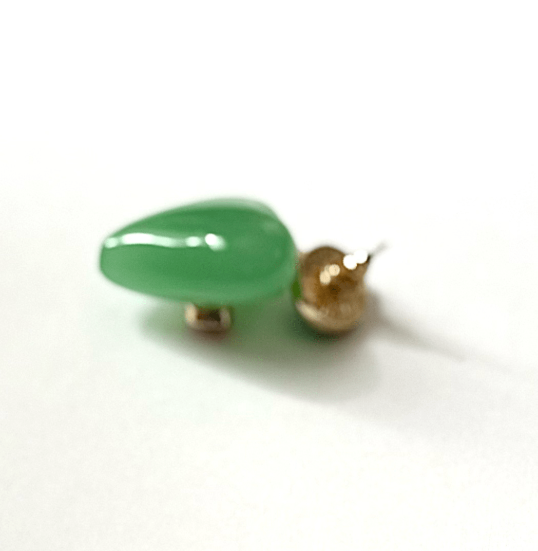 Lucky Heart- Evil Eye Heart Earrings.  - Spiral Circle