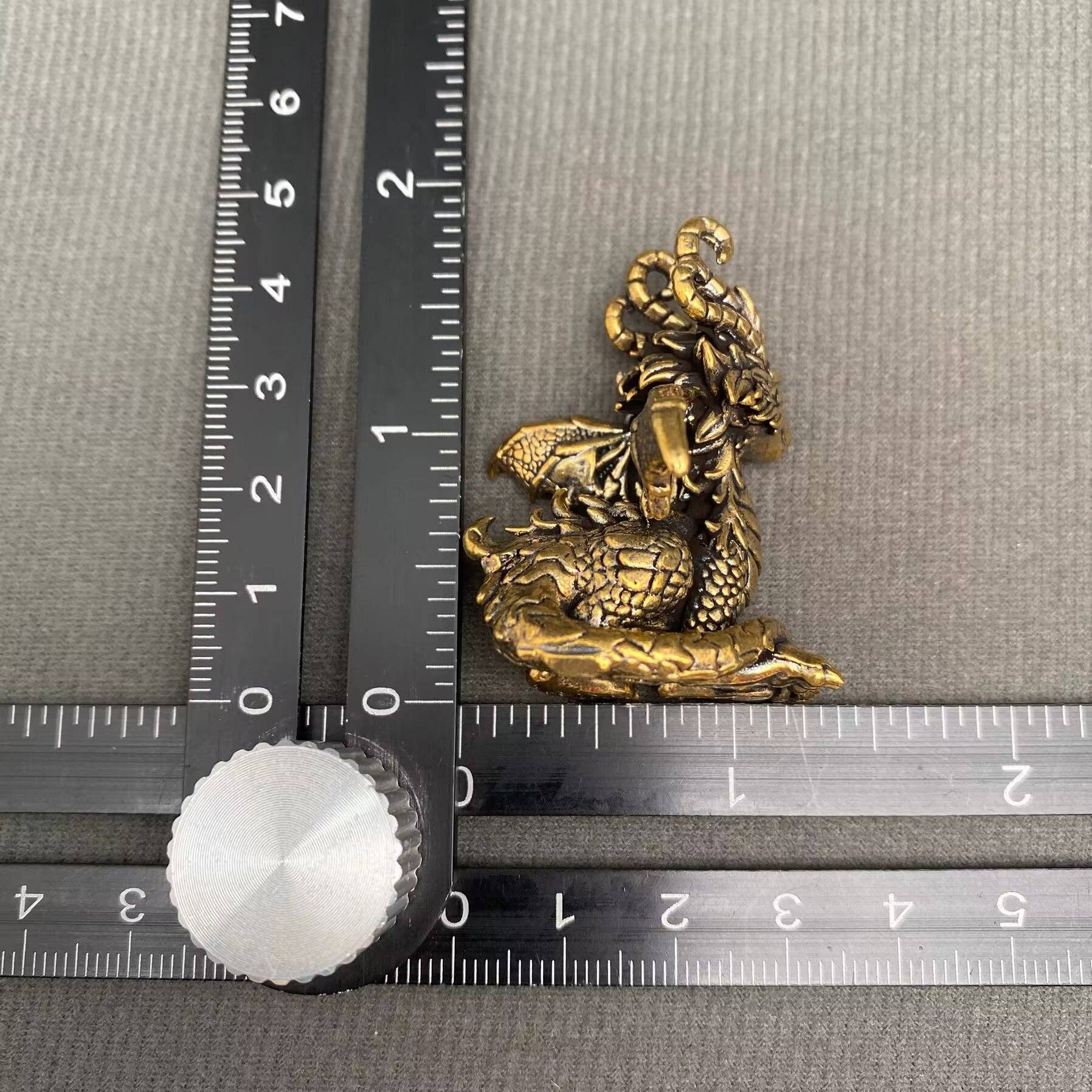 Magic Dragon | Brass Figurine - Spiral Circle