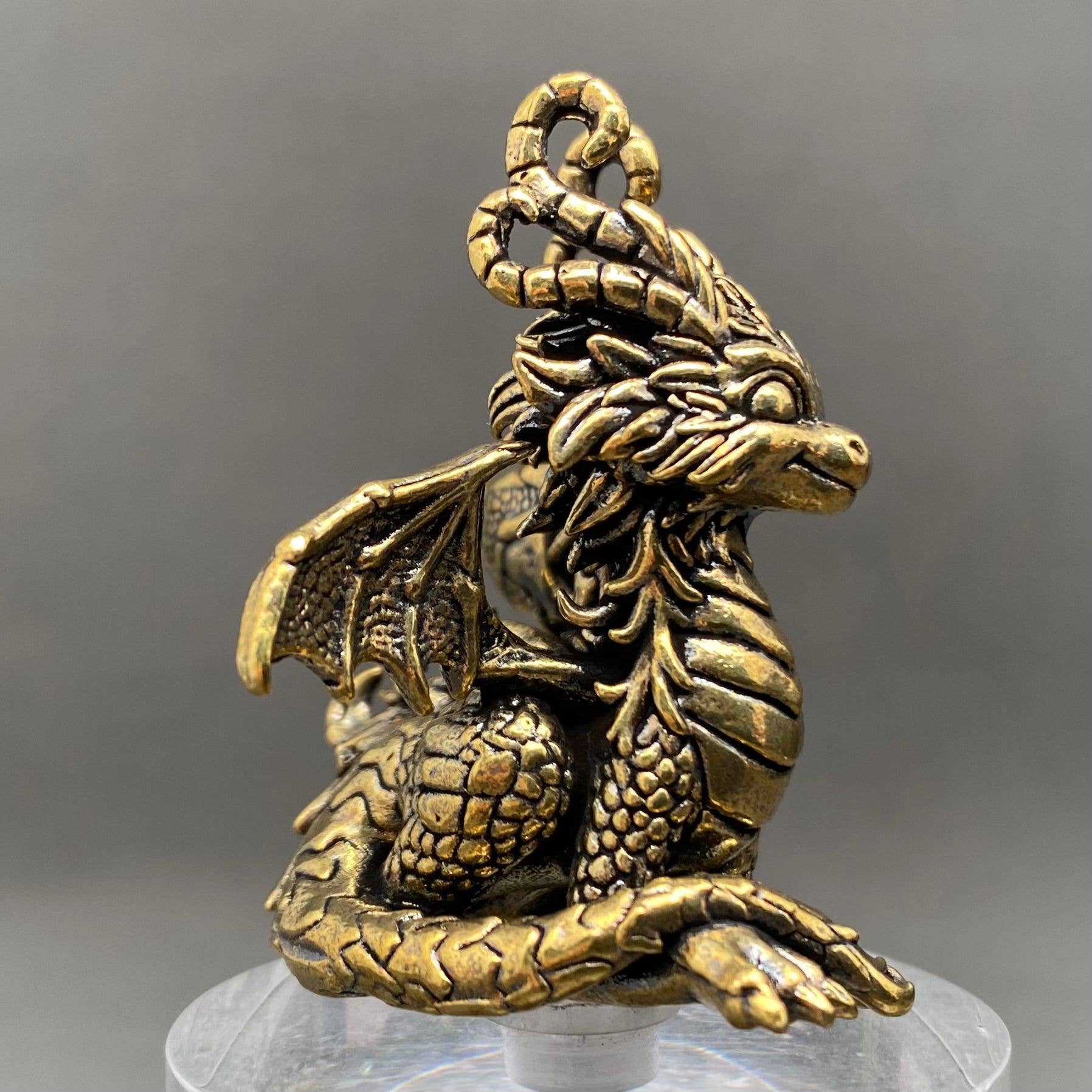 Magic Dragon | Brass Figurine - Spiral Circle
