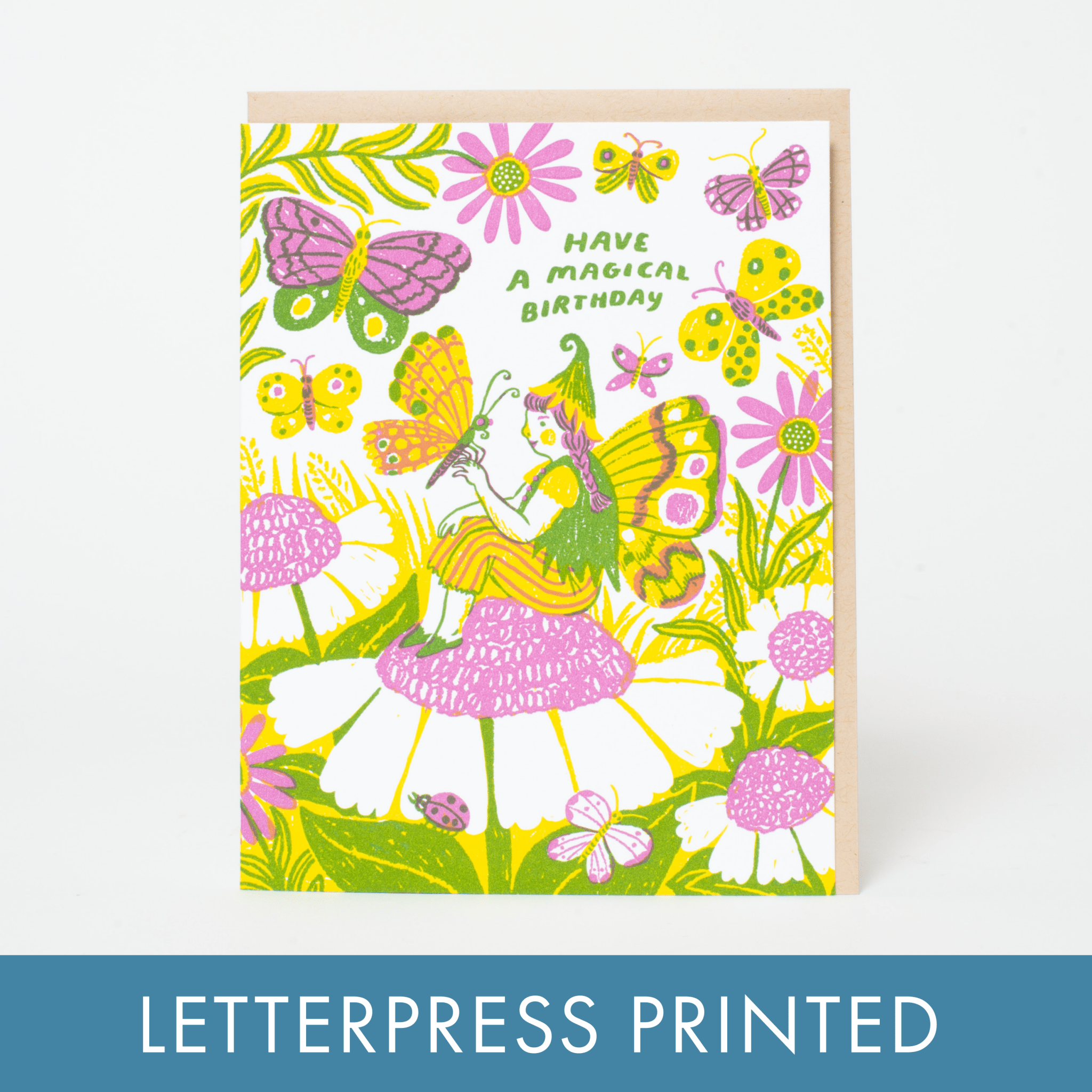 Magical Birthday Fairy Greeting Card - Spiral Circle