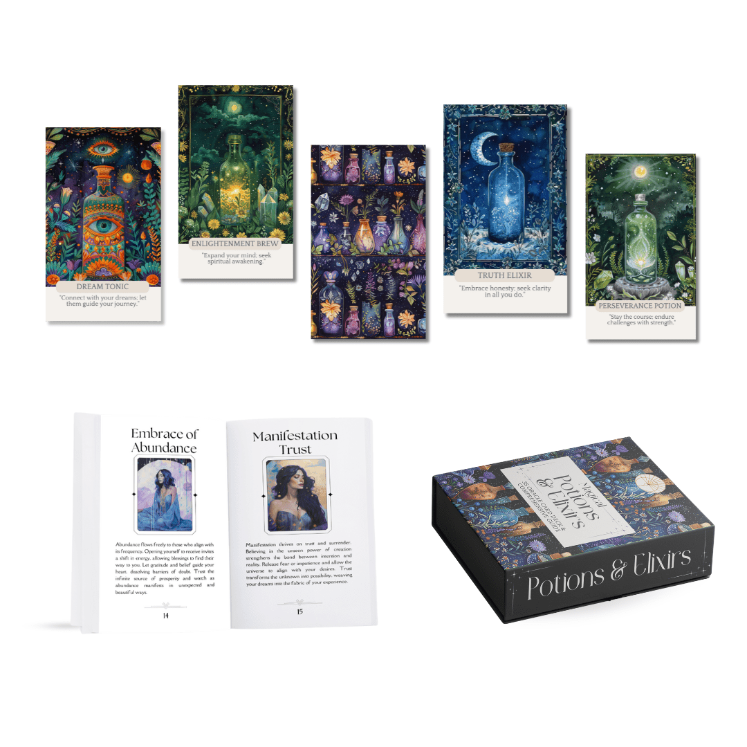 Magical Potions & Elixirs Oracle Card Deck - Spiral Circle
