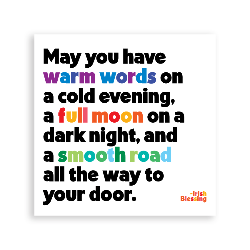 Magnets | Warm Words (Irish Blessing) - Spiral Circle