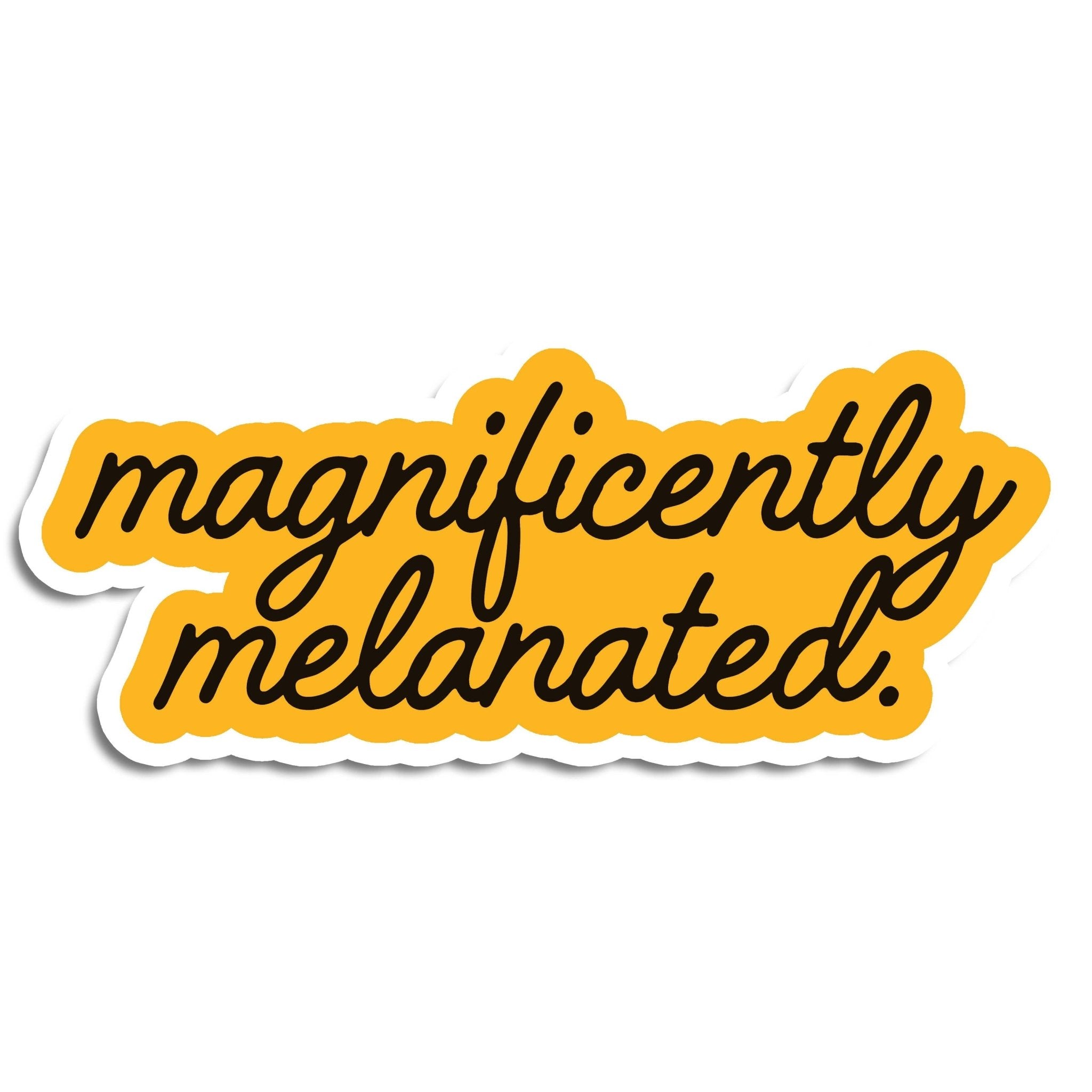 Magnificently Melanated Vinyl Sticker  - Spiral Circle