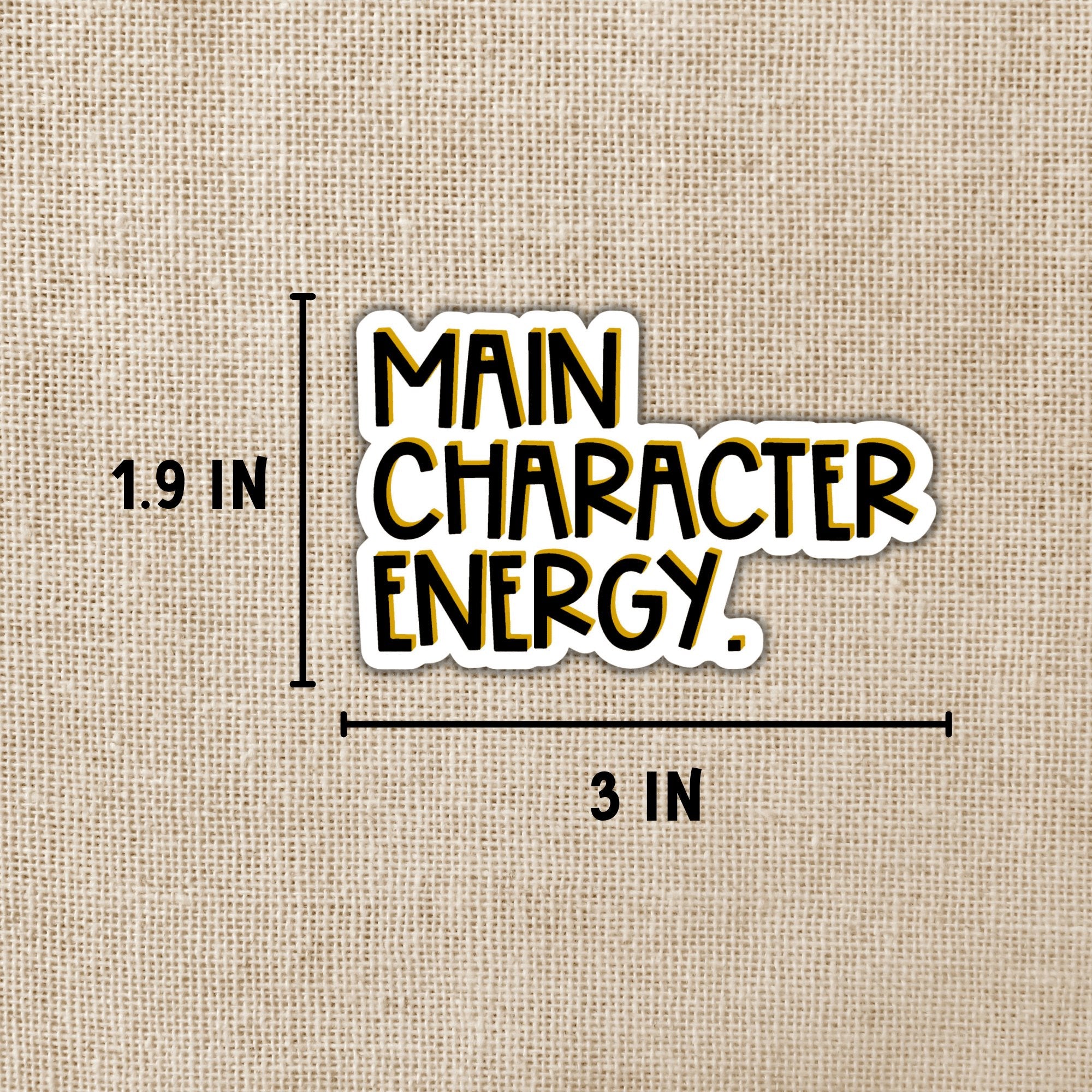 Main Character Energy Sticker - Spiral Circle