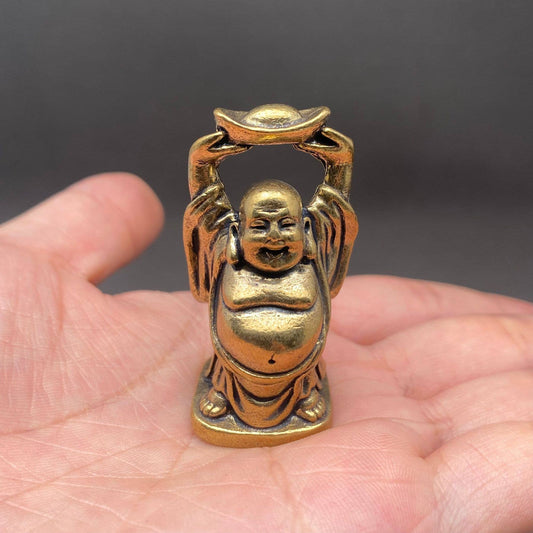 Maitreya Buddha | Brass Figurine - Spiral Circle