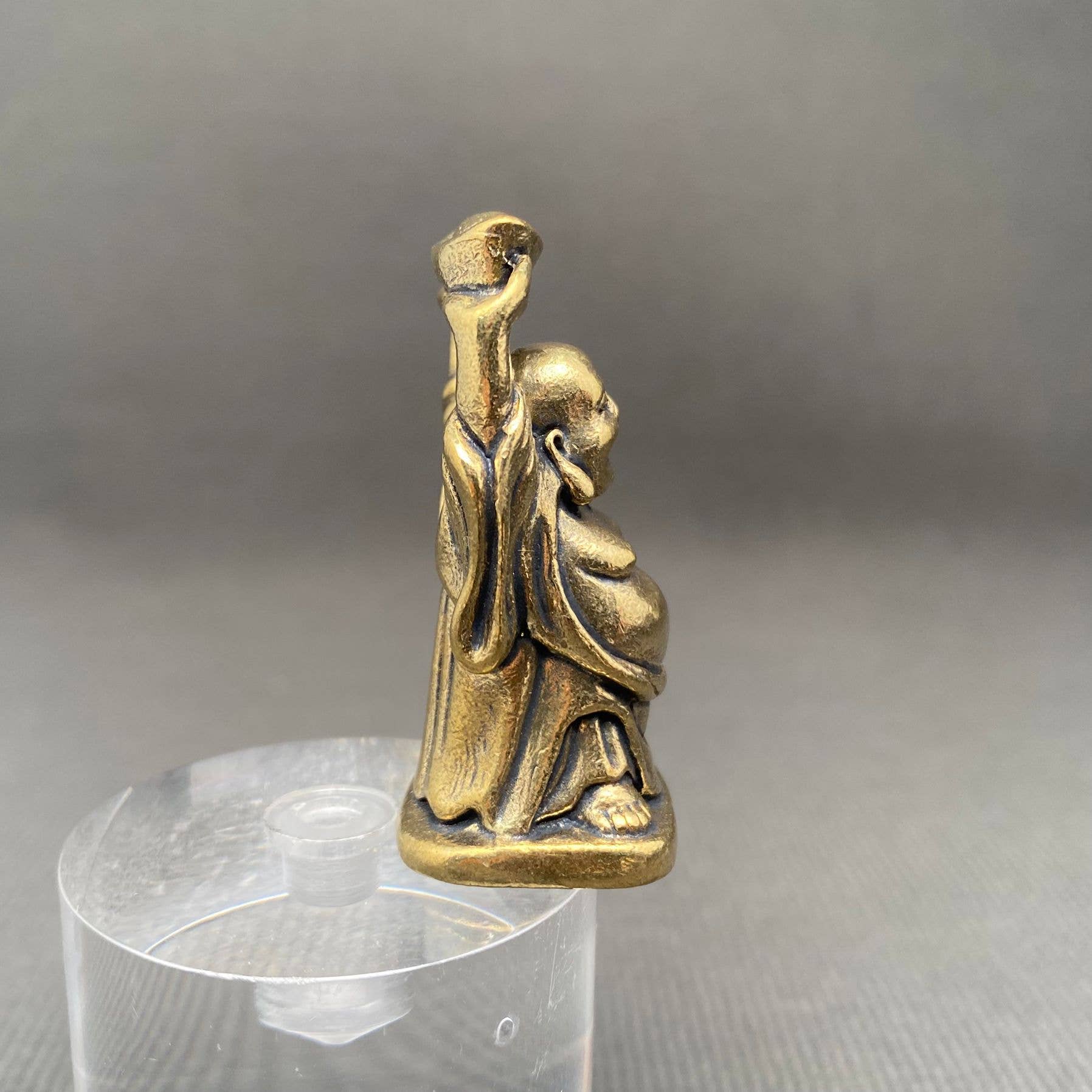 Maitreya Buddha | Brass Figurine - Spiral Circle