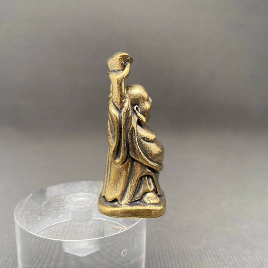 Maitreya Buddha | Brass Figurine - Spiral Circle