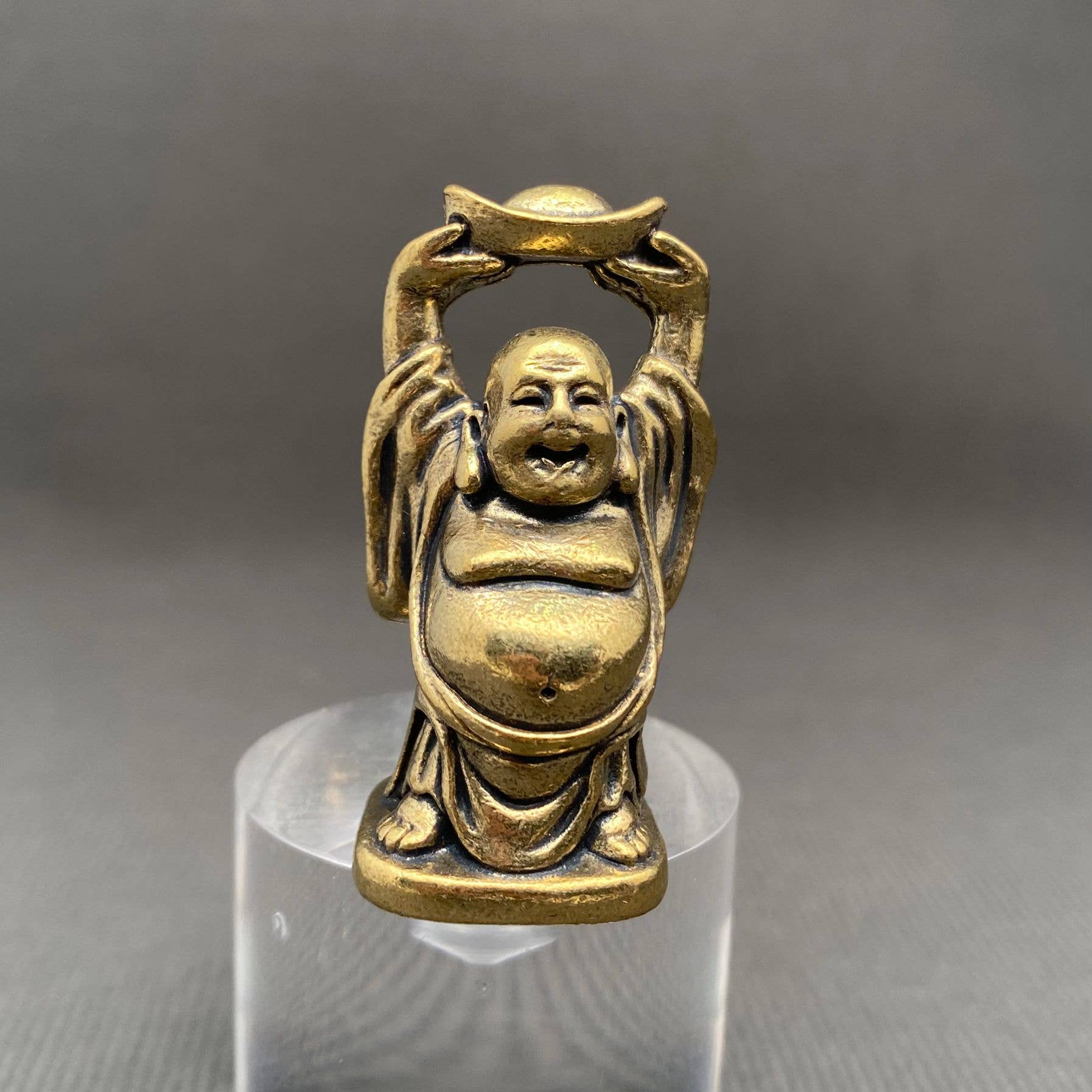 Maitreya Buddha | Brass Figurine - Spiral Circle