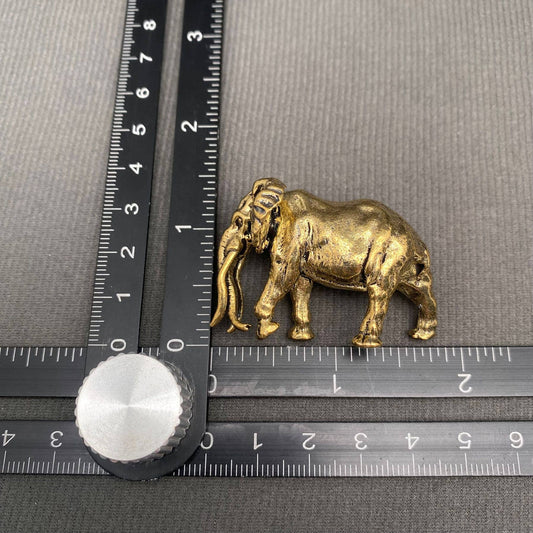 Mammoth Elephant | Brass Figurine - Spiral Circle