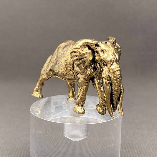 Mammoth Elephant | Brass Figurine - Spiral Circle