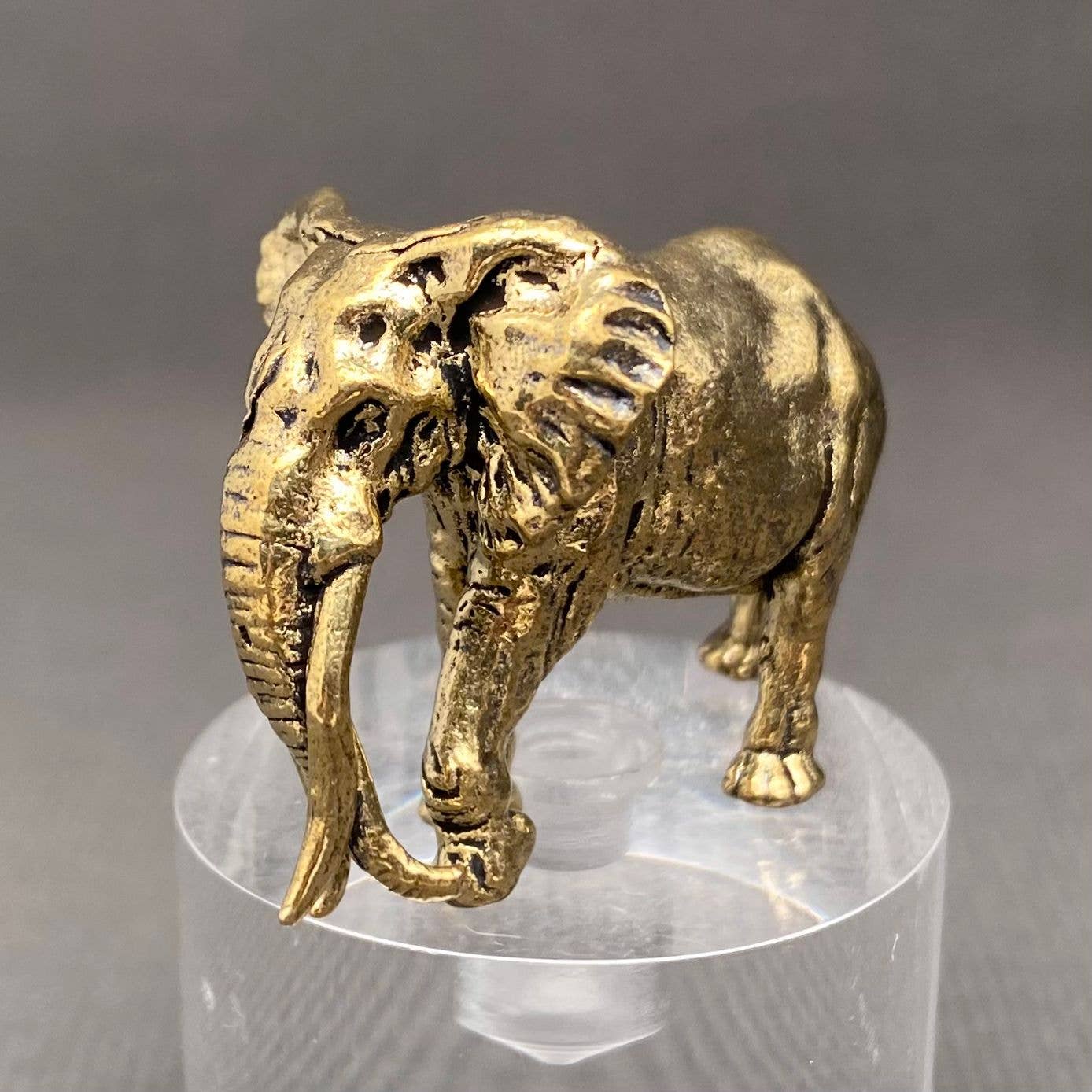 Mammoth Elephant | Brass Figurine - Spiral Circle