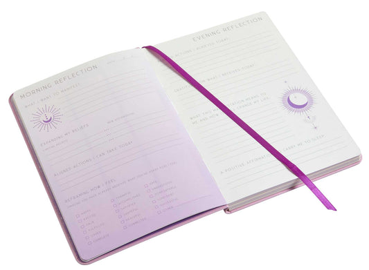 Manifesting: A Day and Night Reflection Journal - Spiral Circle