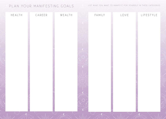 Manifesting: A Day and Night Reflection Journal - Spiral Circle