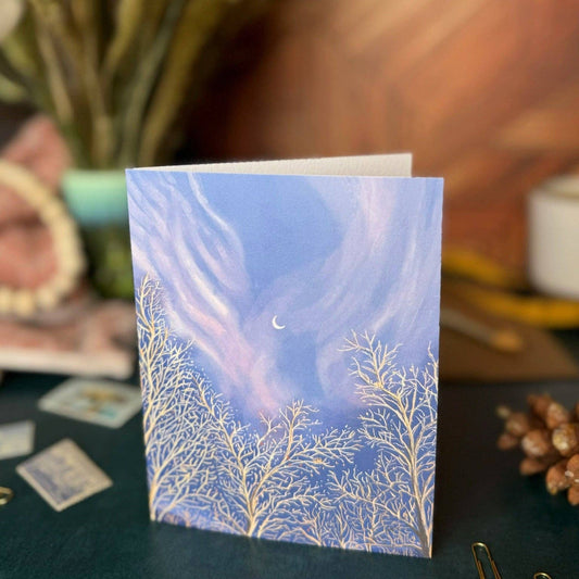 May Angels Watch Over You | Thank you, Encouragment, Sympathy Card - Spiral Circle
