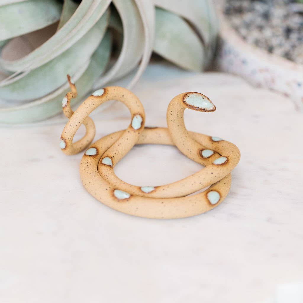 Medium Ceramic Snake - Spiral Circle