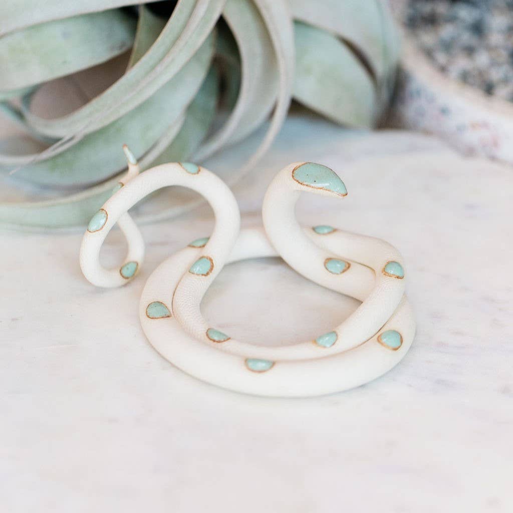 Medium Ceramic Snake - Spiral Circle