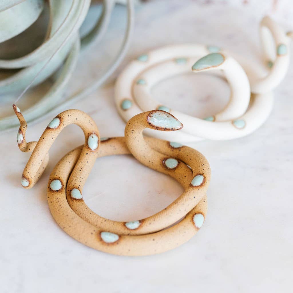Medium Ceramic Snake - Spiral Circle