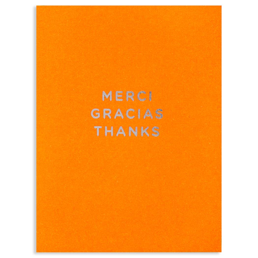MERCI GRACIAS THANKS | THANK YOU CARD - Spiral Circle