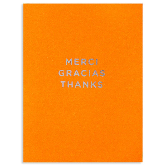 MERCI GRACIAS THANKS | THANK YOU CARD - Spiral Circle
