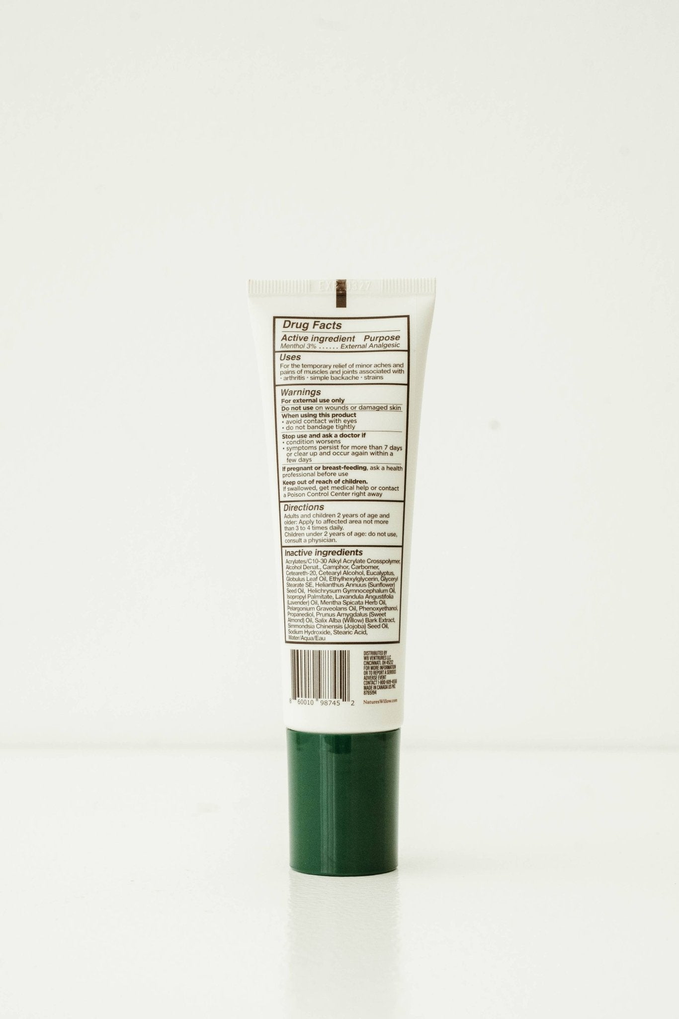 MESS - FREE Roll - On Willow Balm Pain Relief - Spiral Circle
