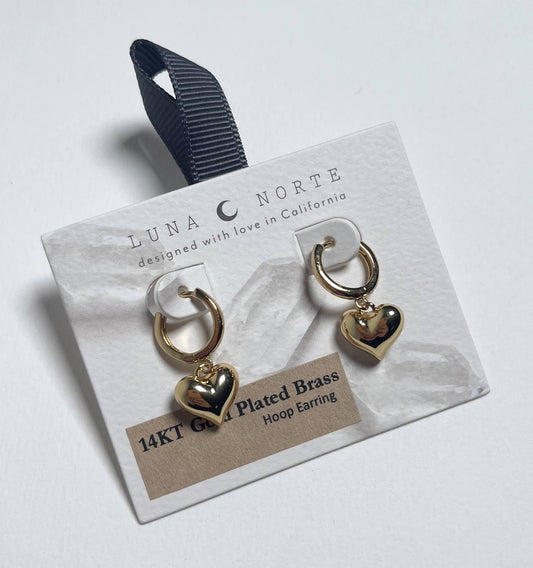 Milano Amulet Huggie Hoop Earring - Spiral Circle