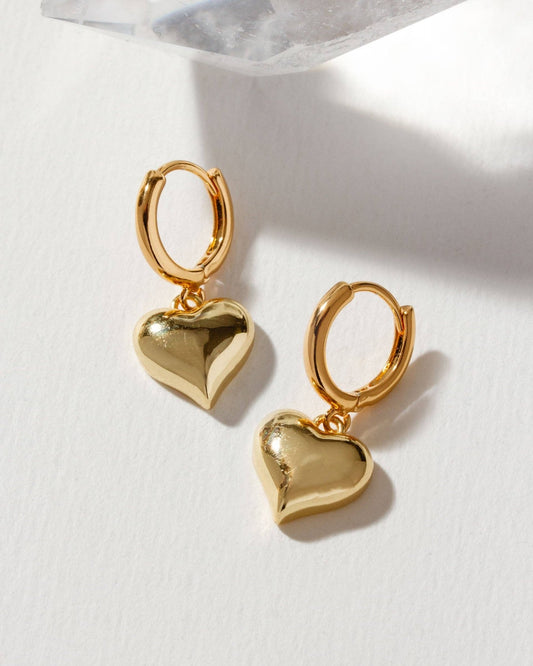 Milano Amulet Huggie Hoop Earring - Spiral Circle