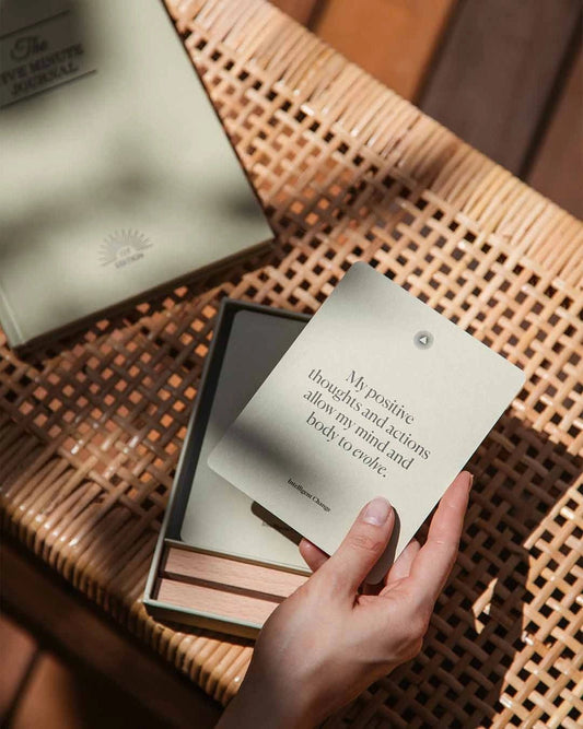 Mindful Affirmations Health & Wellbeing, Display Cards Gift - Spiral Circle