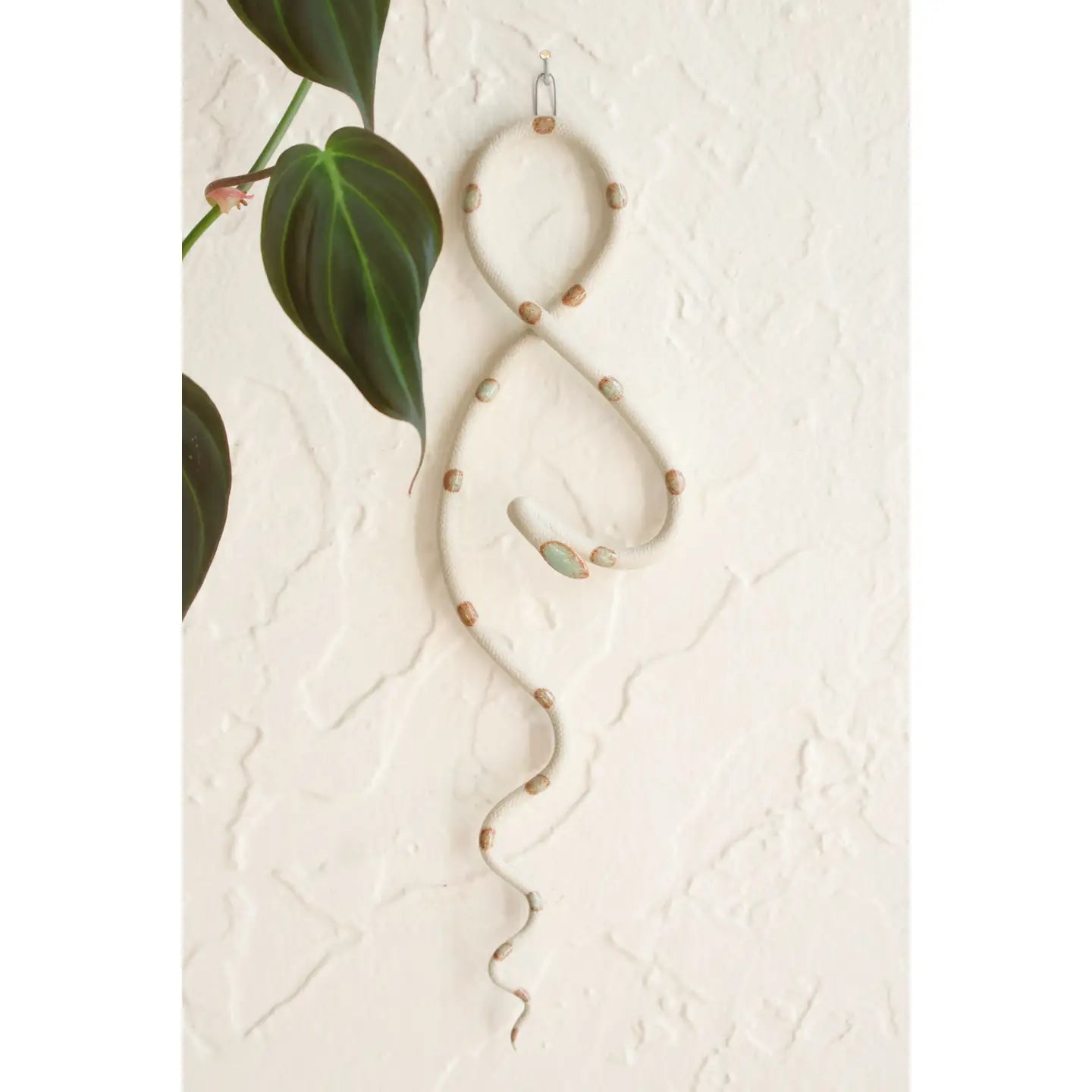 Mini Ceramic Wall Snake - Spiral Circle