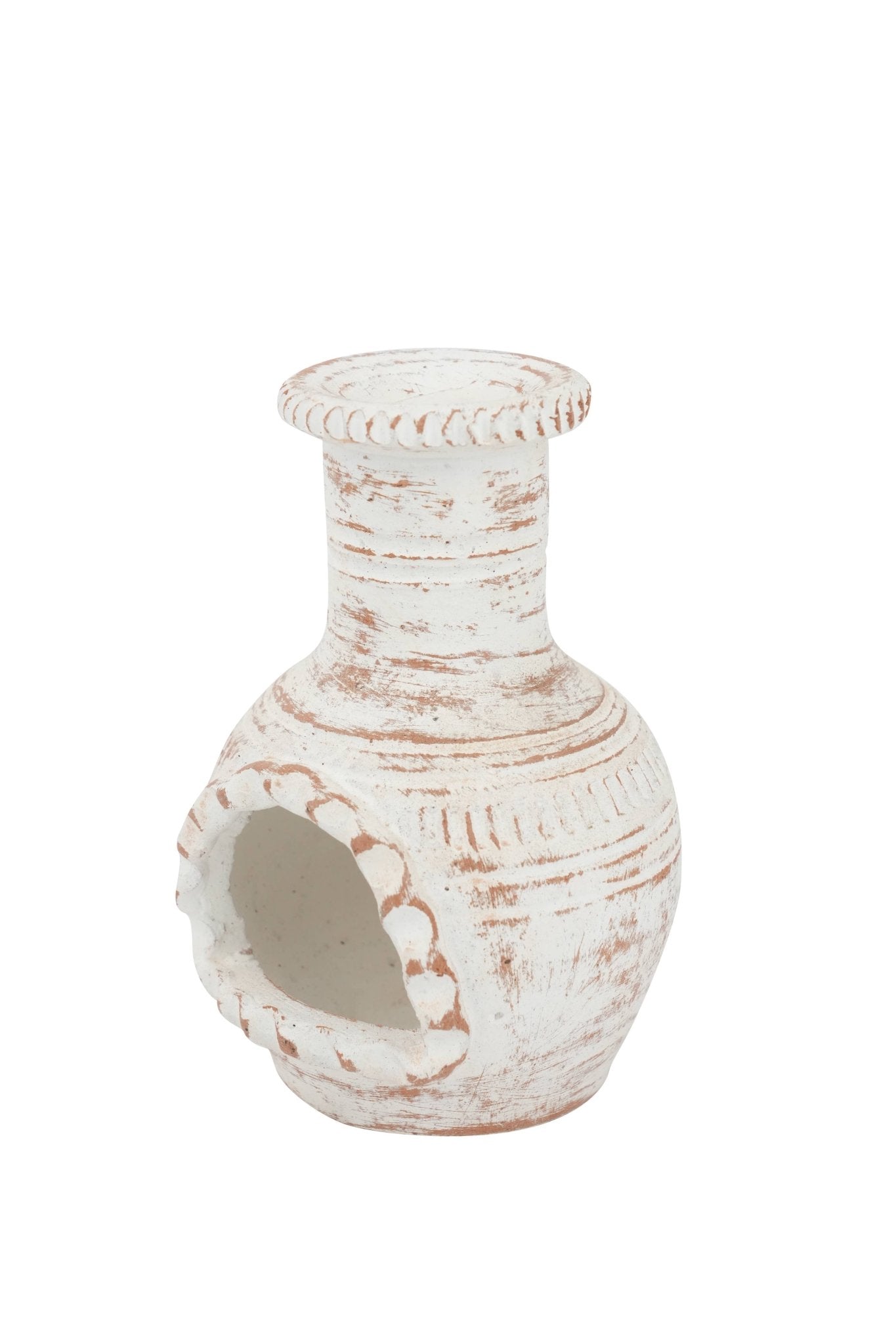 Mini Clay Chimney - Spiral Circle