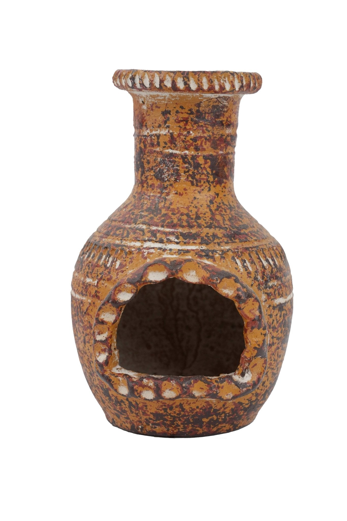 Mini Clay Chimney - Spiral Circle