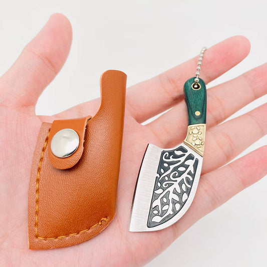 Mini Portable Knife with Protective Cover - Spiral Circle