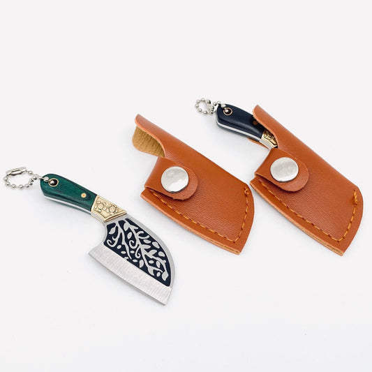 Mini Portable Knife with Protective Cover - Spiral Circle