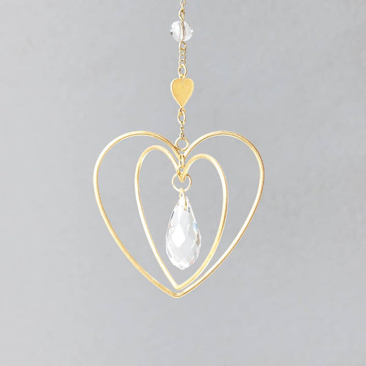 Mini Suncatcher - Heart/Love - Spiral Circle