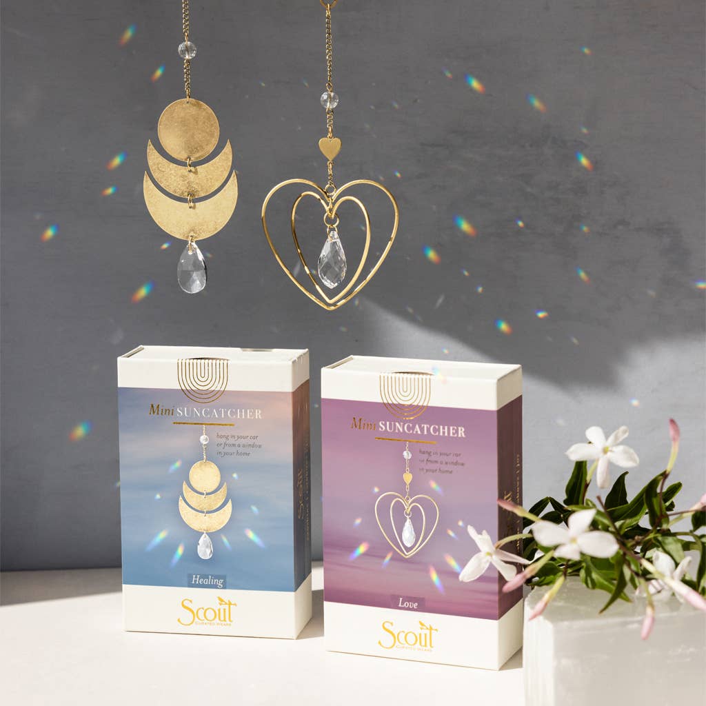 Mini Suncatcher - Heart/Love - Spiral Circle