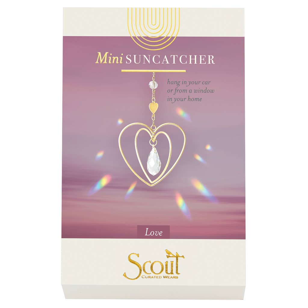 Mini Suncatcher - Heart/Love - Spiral Circle