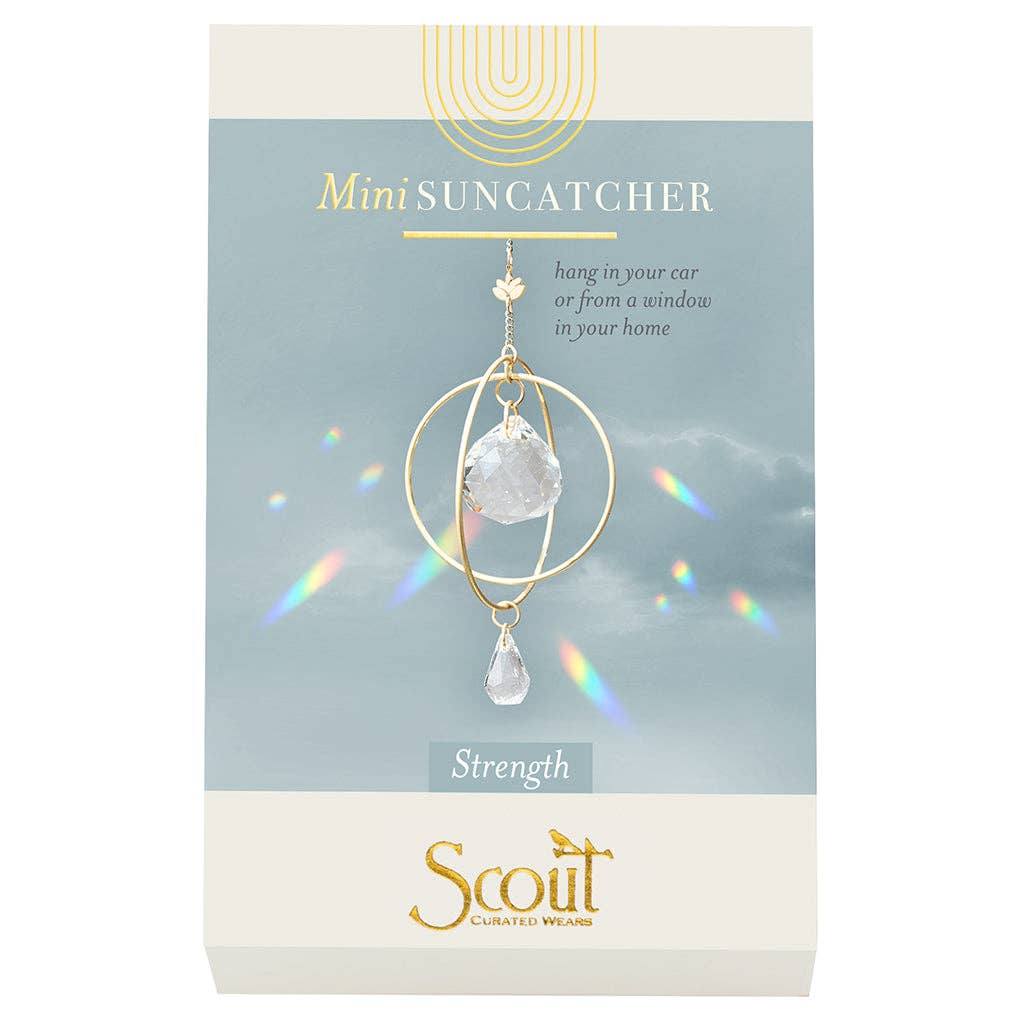 Mini Suncatcher - Lotus/Strength - Spiral Circle