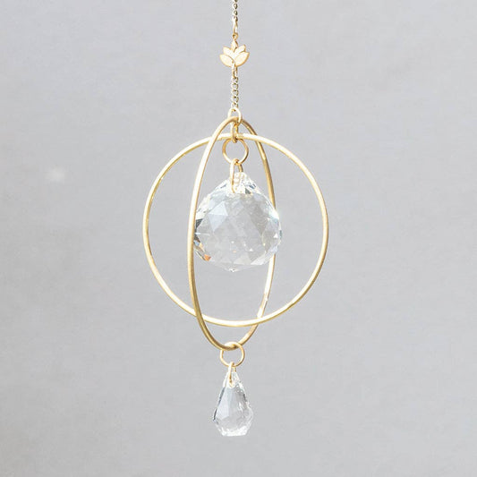 Mini Suncatcher - Lotus/Strength - Spiral Circle