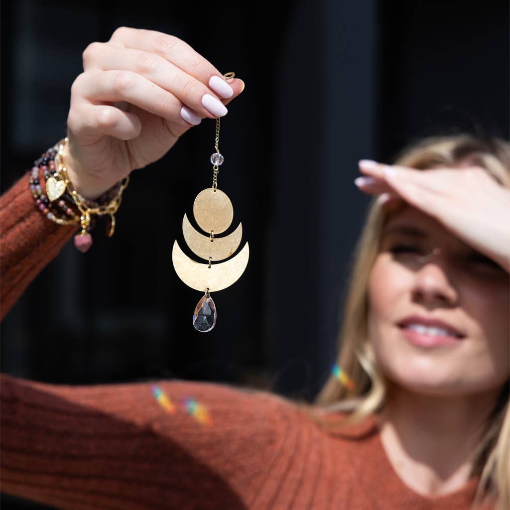 Mini Suncatcher - Lunar/Healing - Spiral Circle